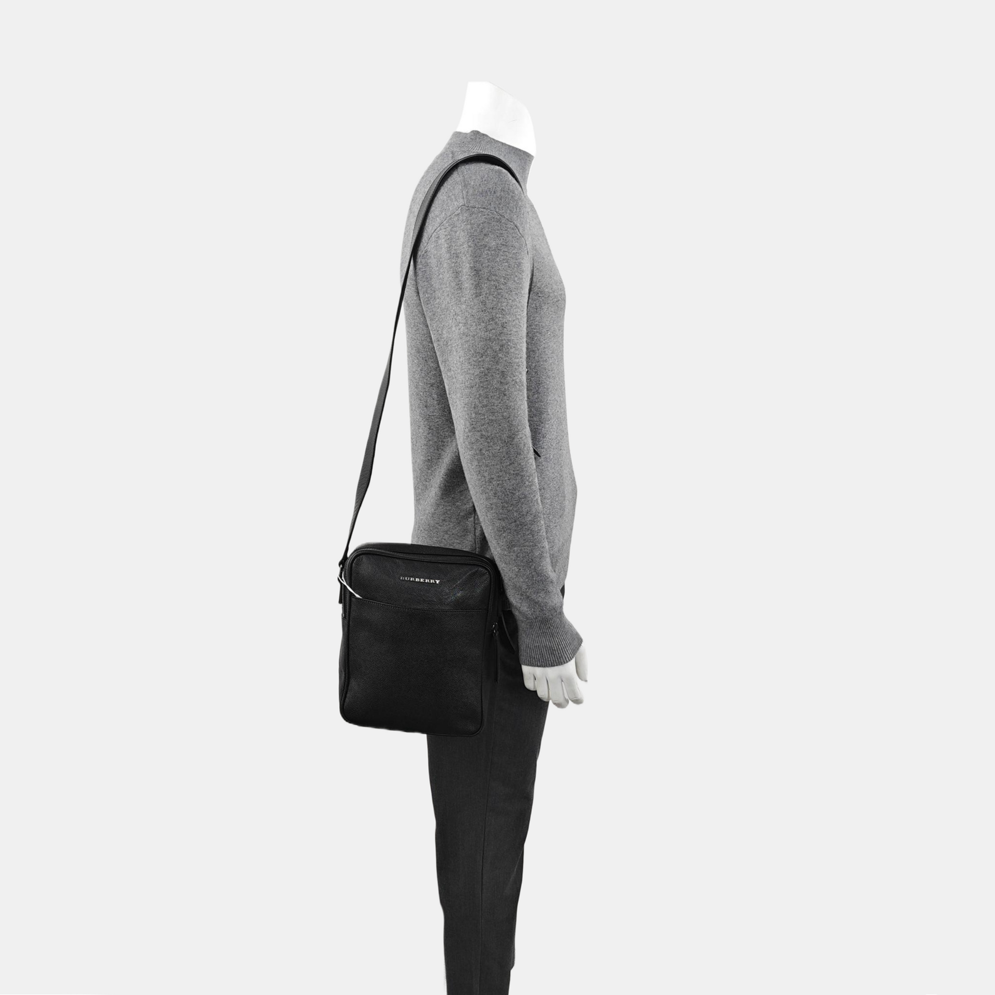 Calfskin Shoulder Bag Black