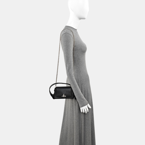 Calfskin Shoulder Bag Black