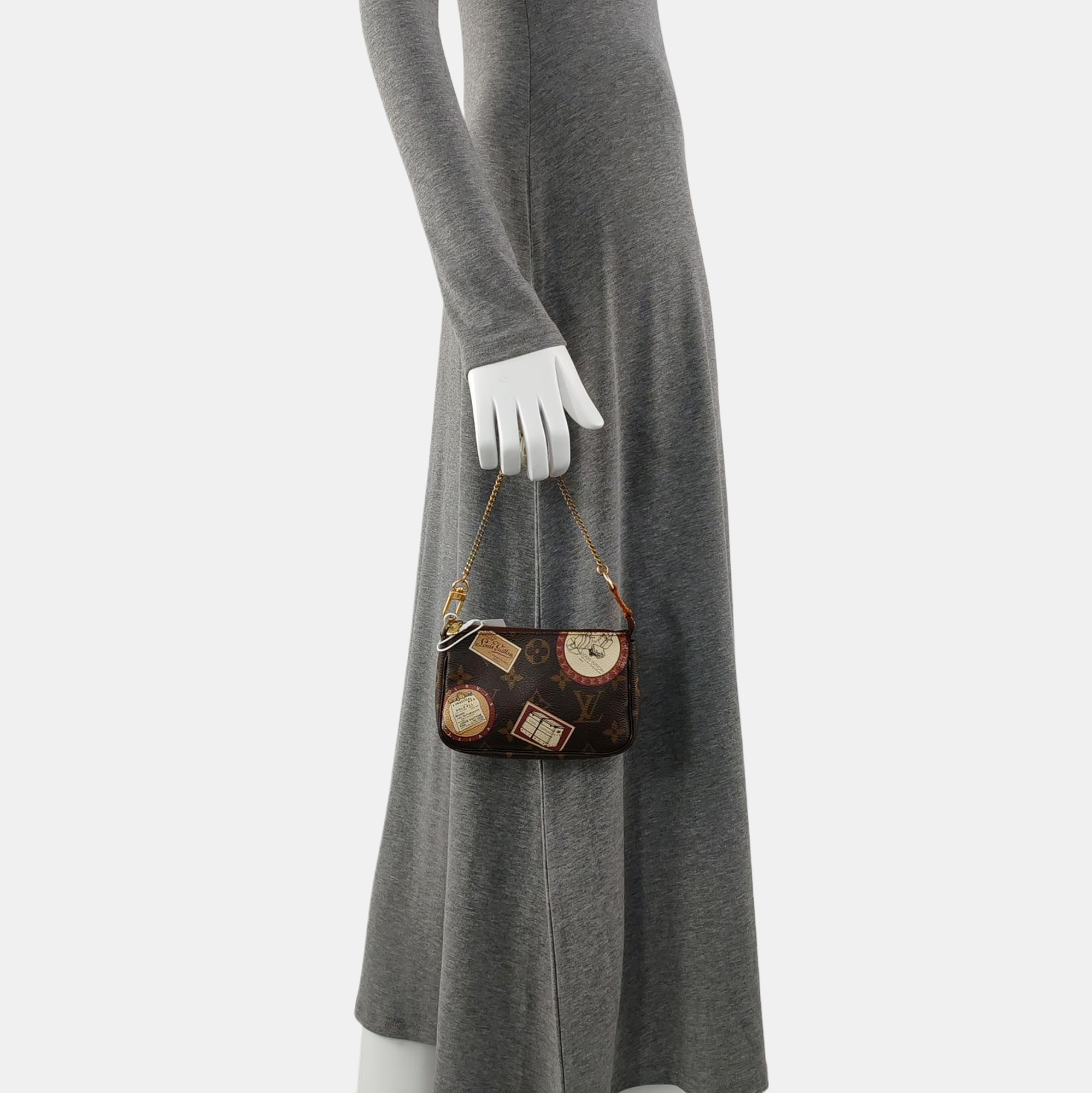 ACCESSOIRES Mini Monogram Coated Canvas Brown