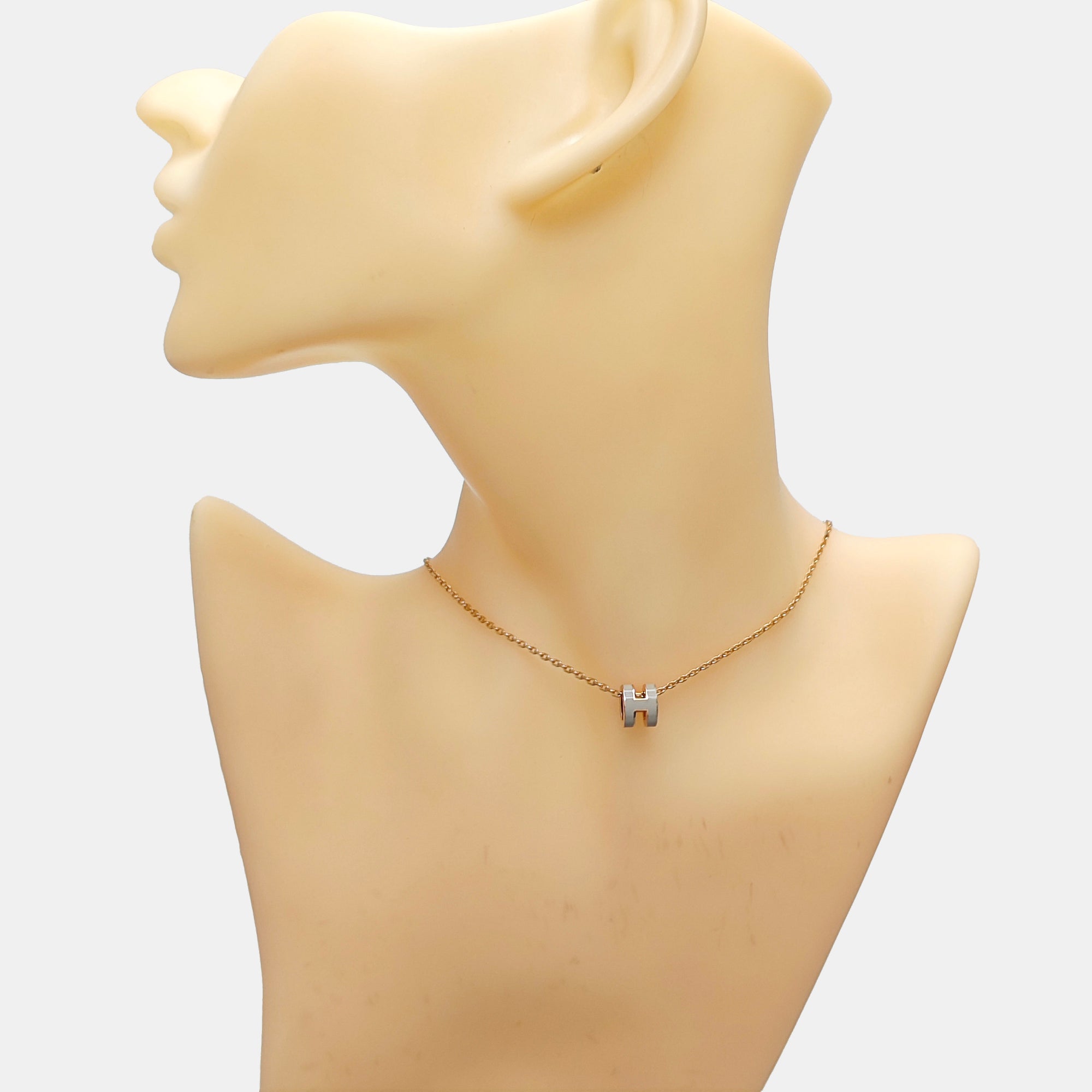 Pop H Metal Gold Necklace