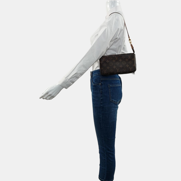 ACCESSOIRES GM Monogram Coated Canvas Brown