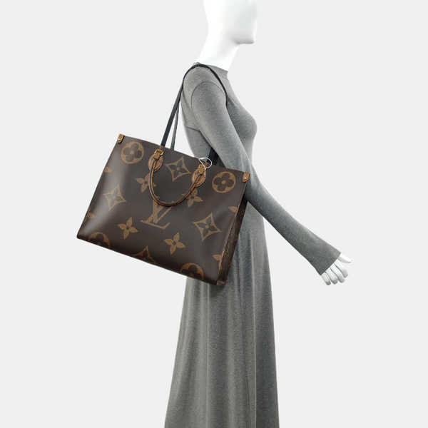 ONTHEGO GM Monogram Coated Canvas Brown