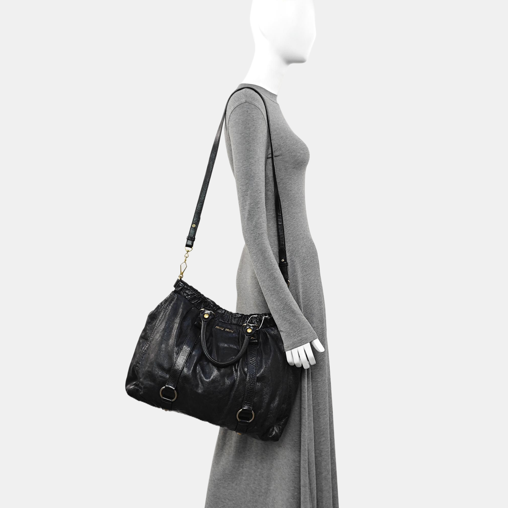 Calfskin Tote Bag Black