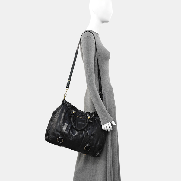 Calfskin Tote Bag Black