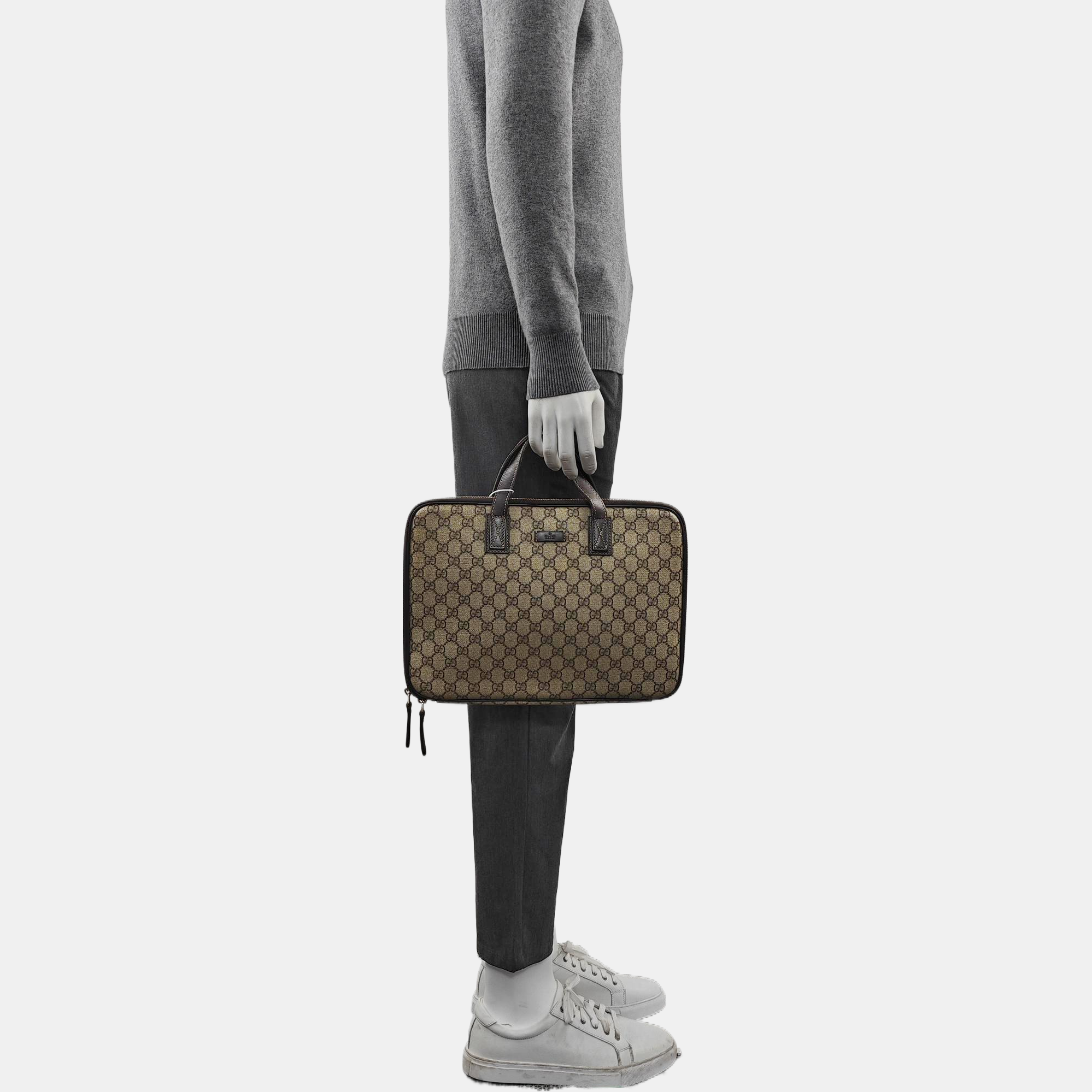 Duffle Monogram Coated Canvas Brown