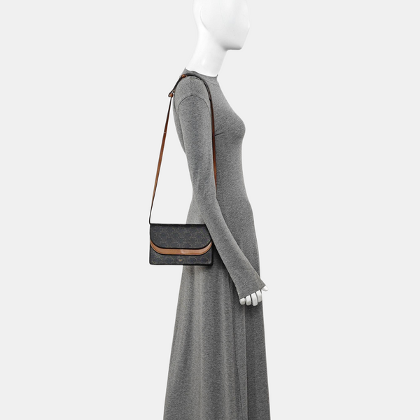 TRIOMPHE CANVAS Small Coated Canvas Brown