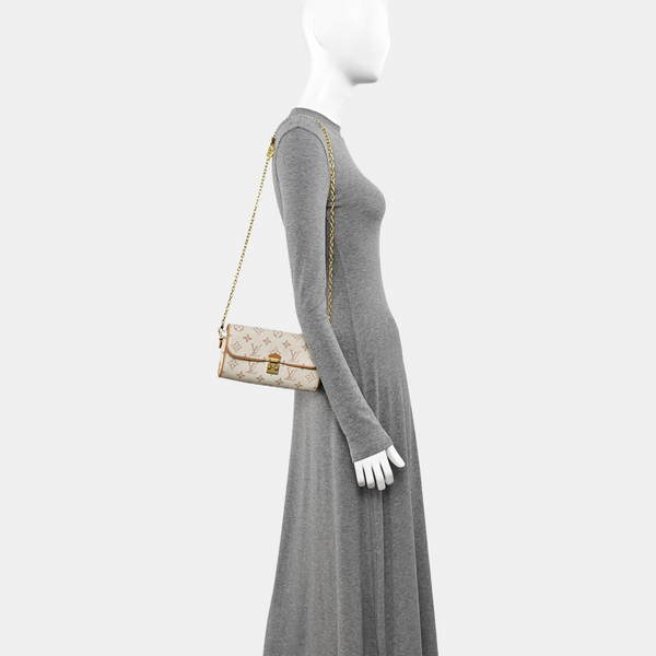 Pochette Camille Monogram Coated Canvas Beige