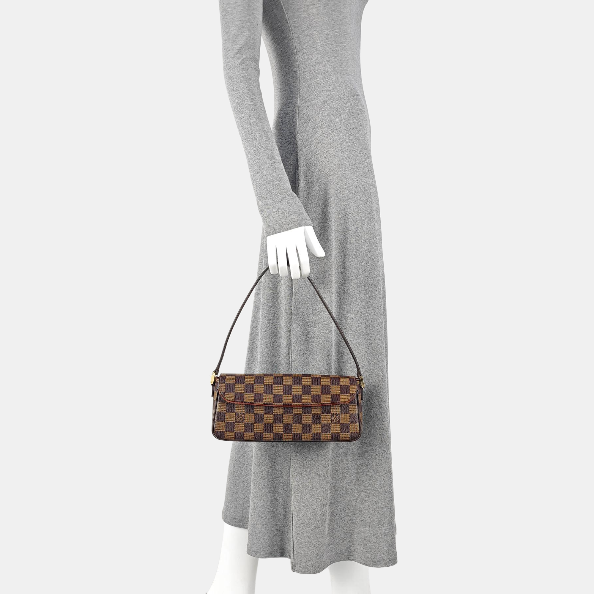 RECOLETA Damier Ebene Coated Canvas Brown