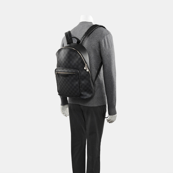 JOSH Damier Graphite Coated Canvas Gray
