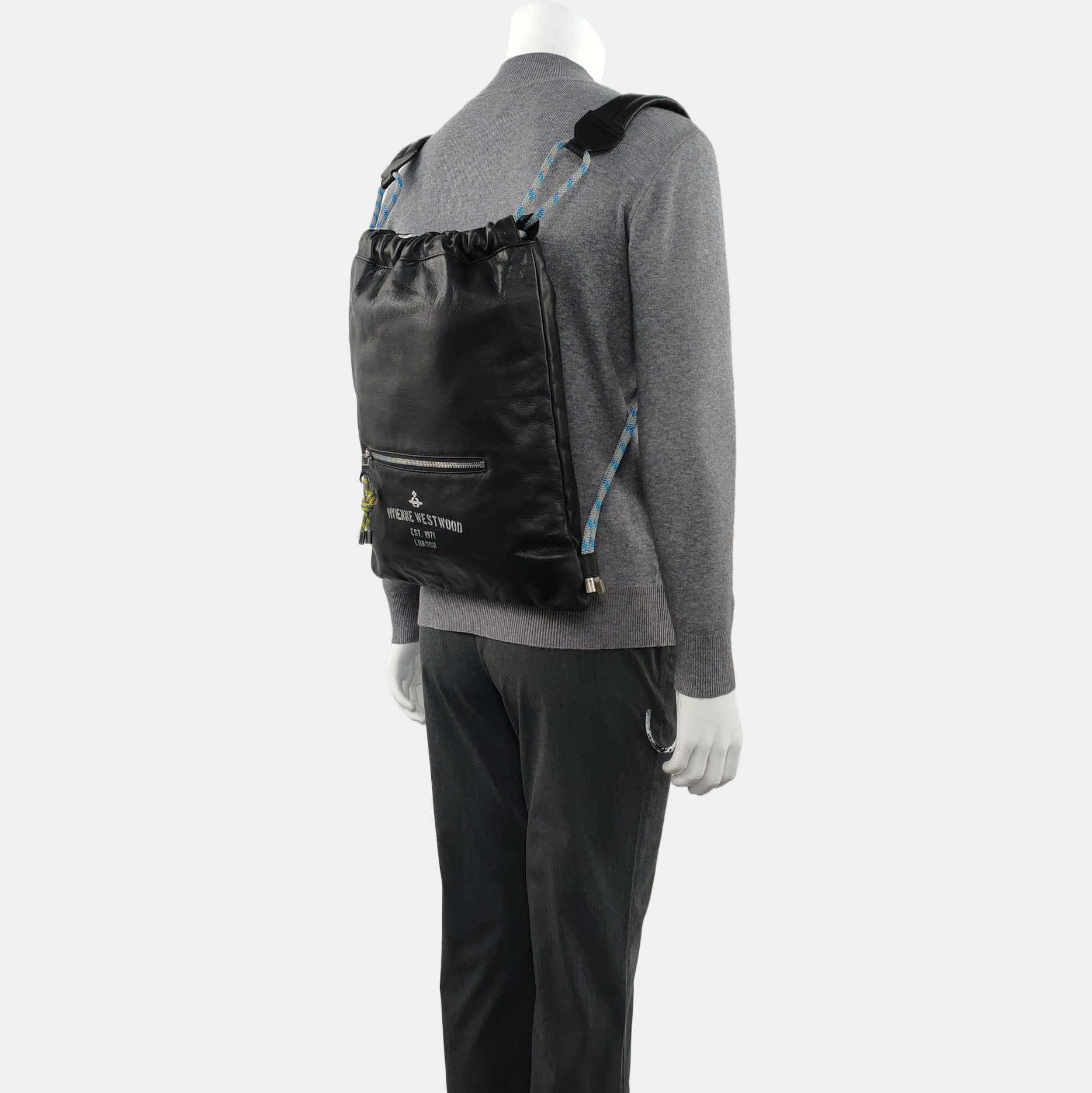 Leather Backpack Black