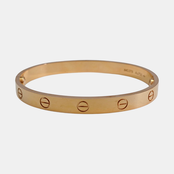 LOVE 18k Rose Gold Bangle