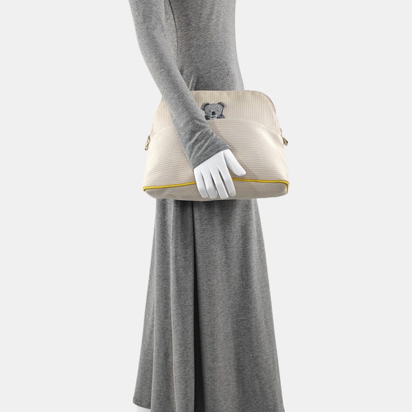 Authenticated pre-owned  Bolide Canvas White - Clutch at Looply