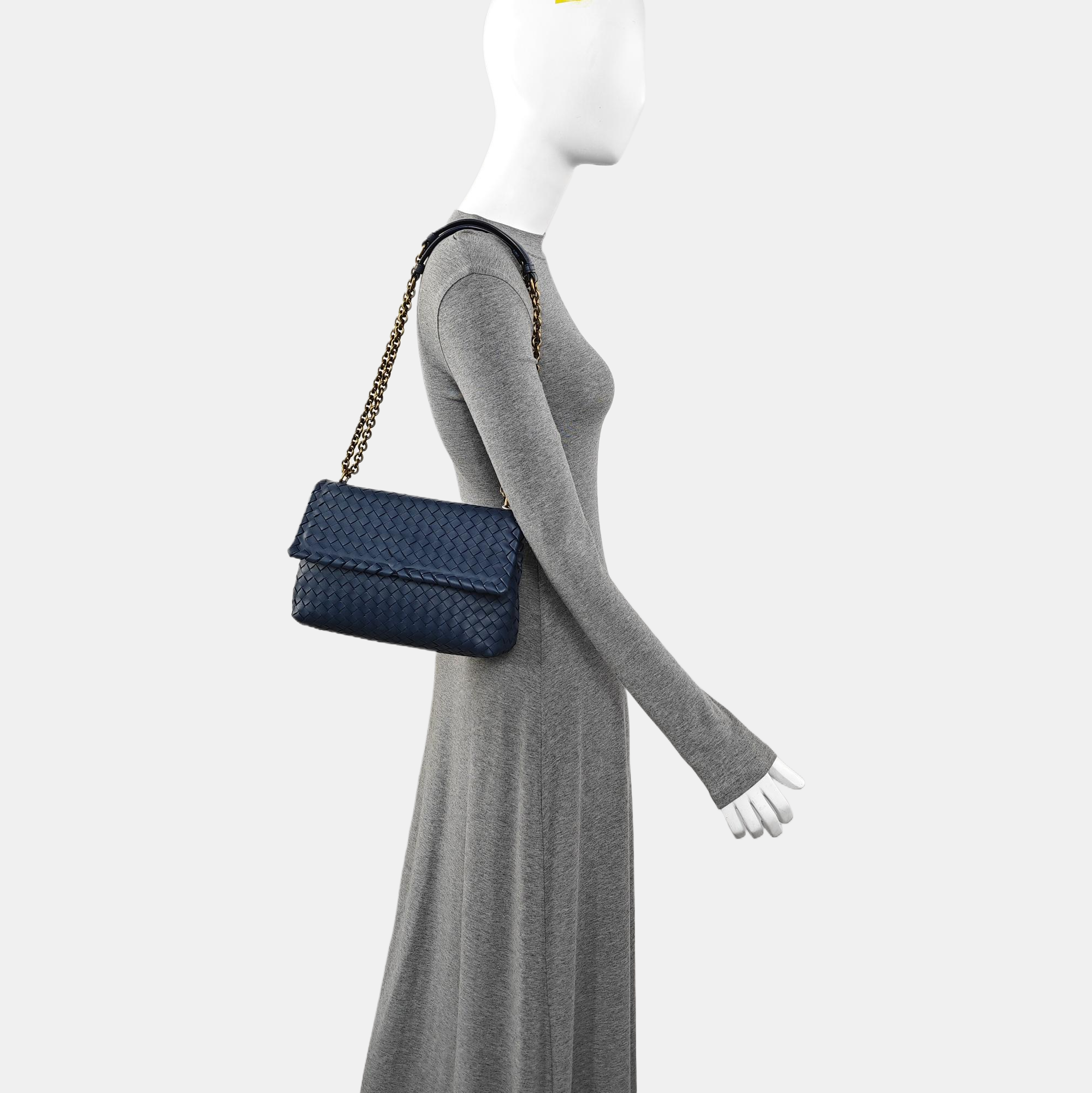 Authenticated pre-owned  Olimpia Small Lambskin Blue - Shoulder Bag at Looply