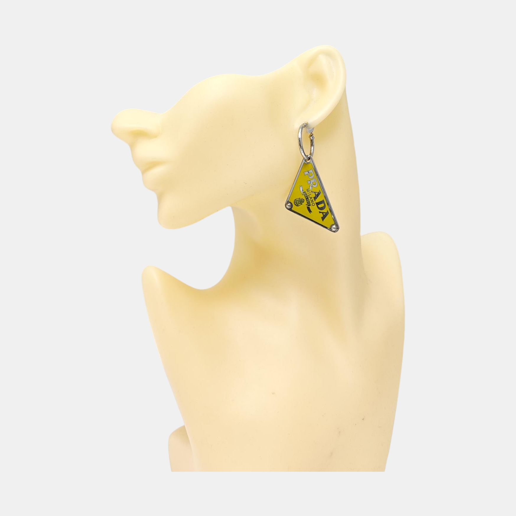 925 Sterling Silver Yellow Stud Earrings
