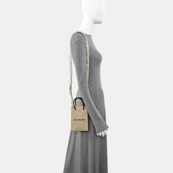 Shopping Bag Calfskin Beige