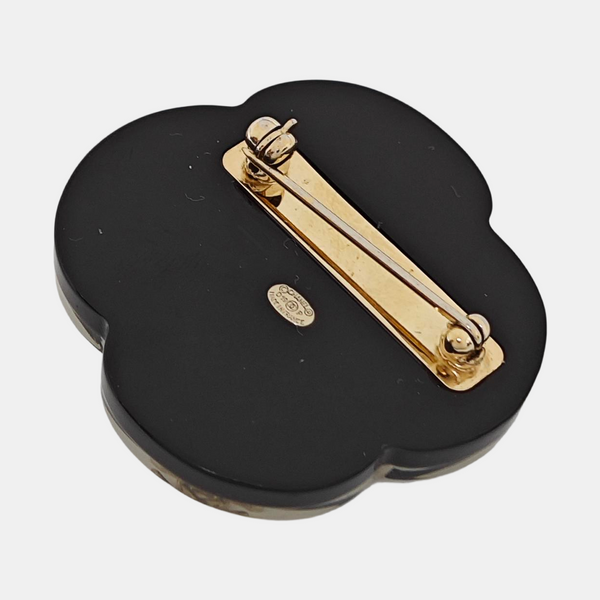 Metal Gray Brooch