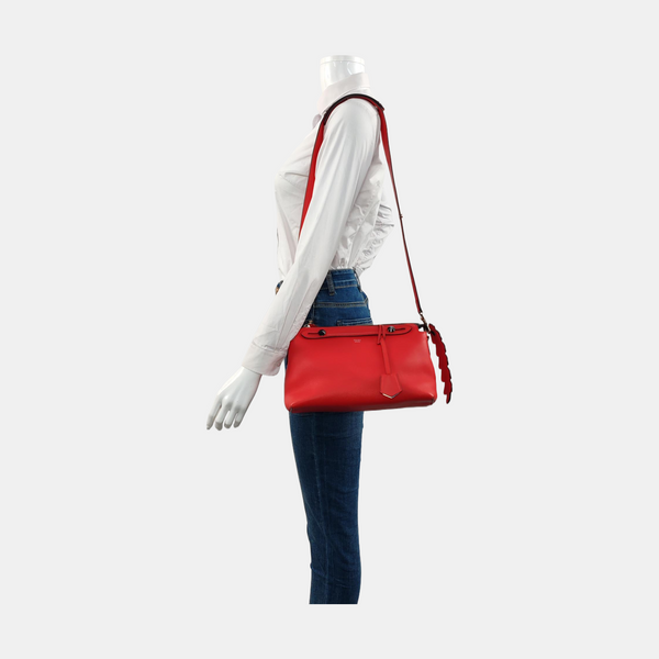 Calfskin Shoulder Bag Red