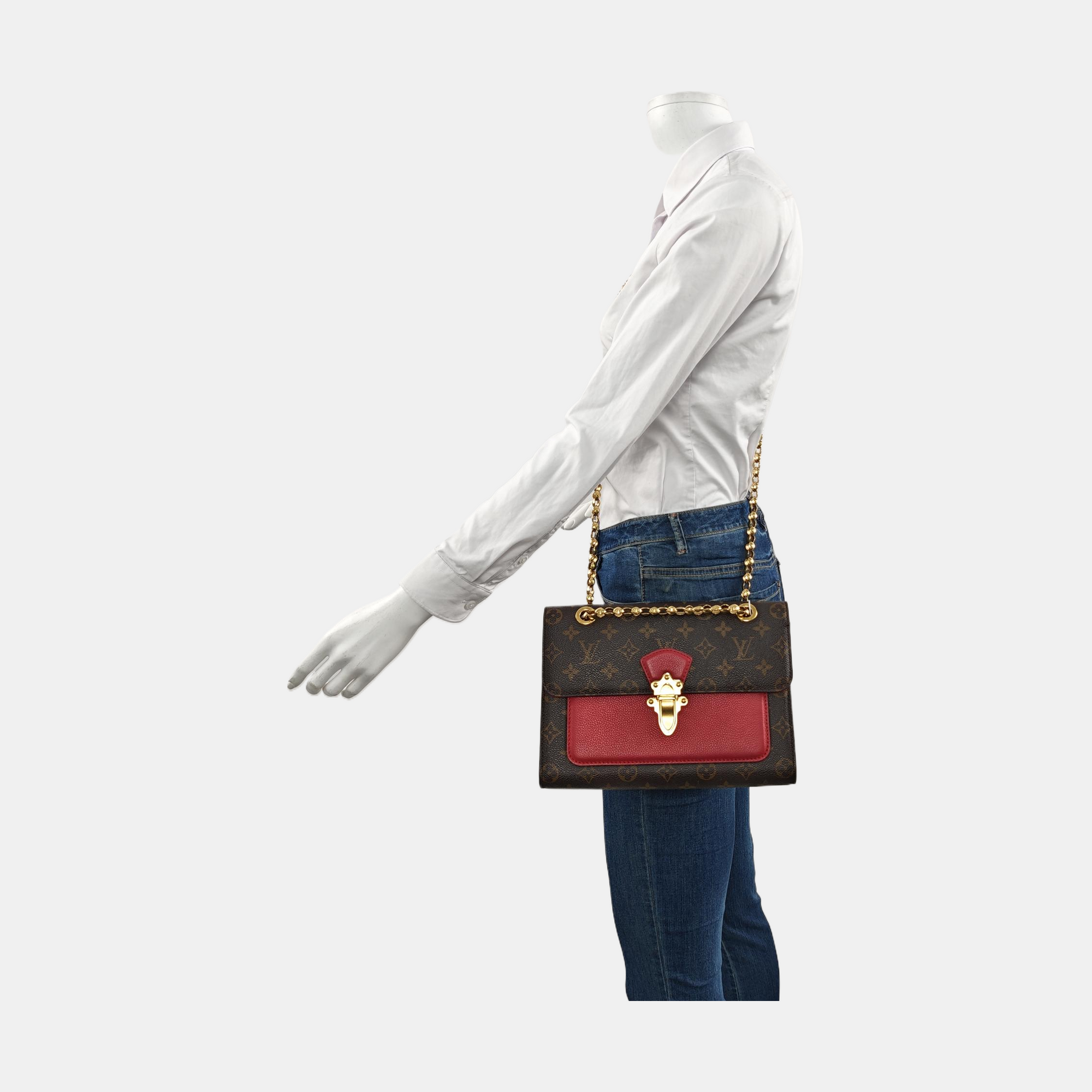 VICTOIRE Monogram Coated Canvas Brown