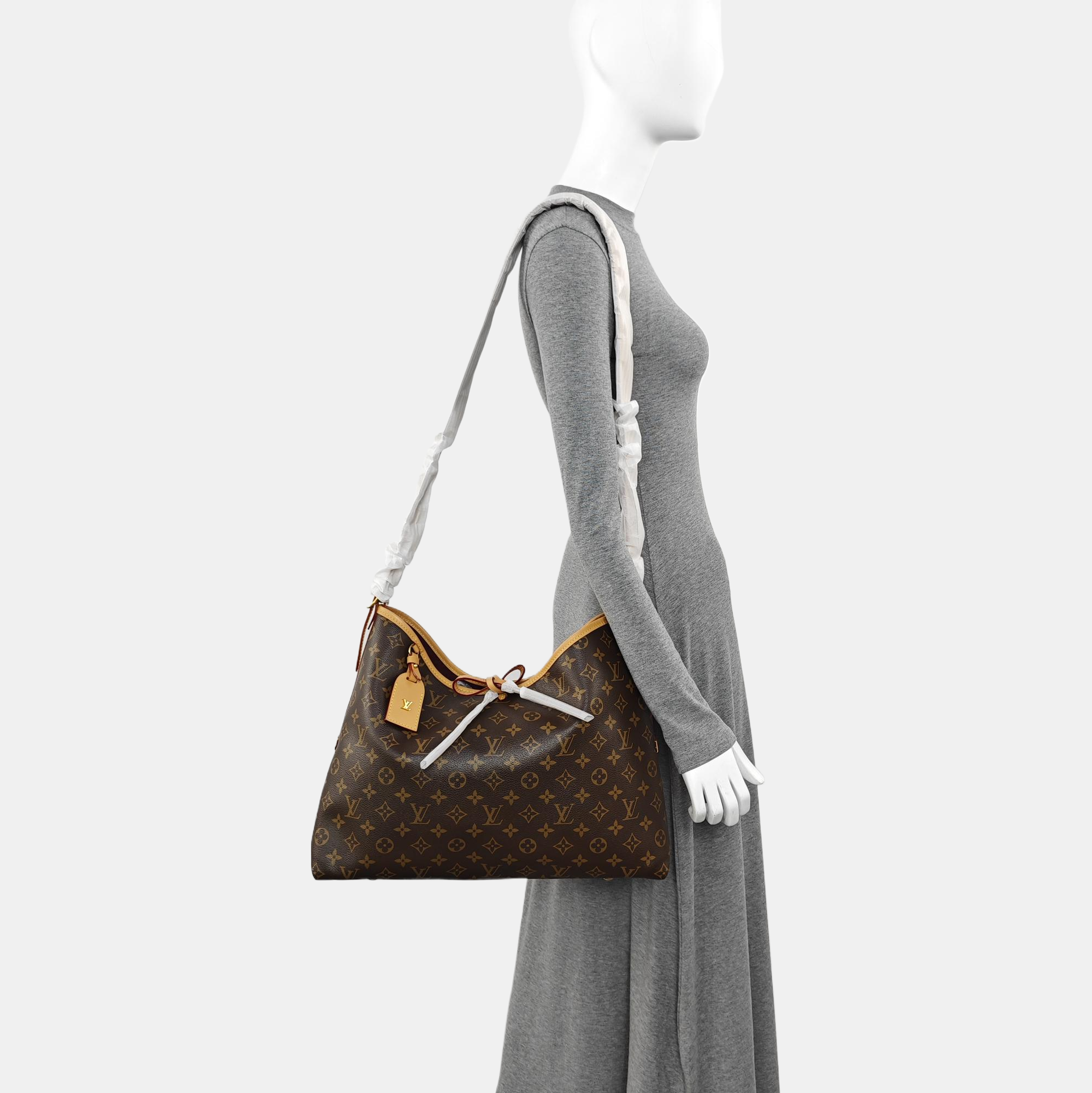 CARRYALL MM Monogram Coated Canvas Brown