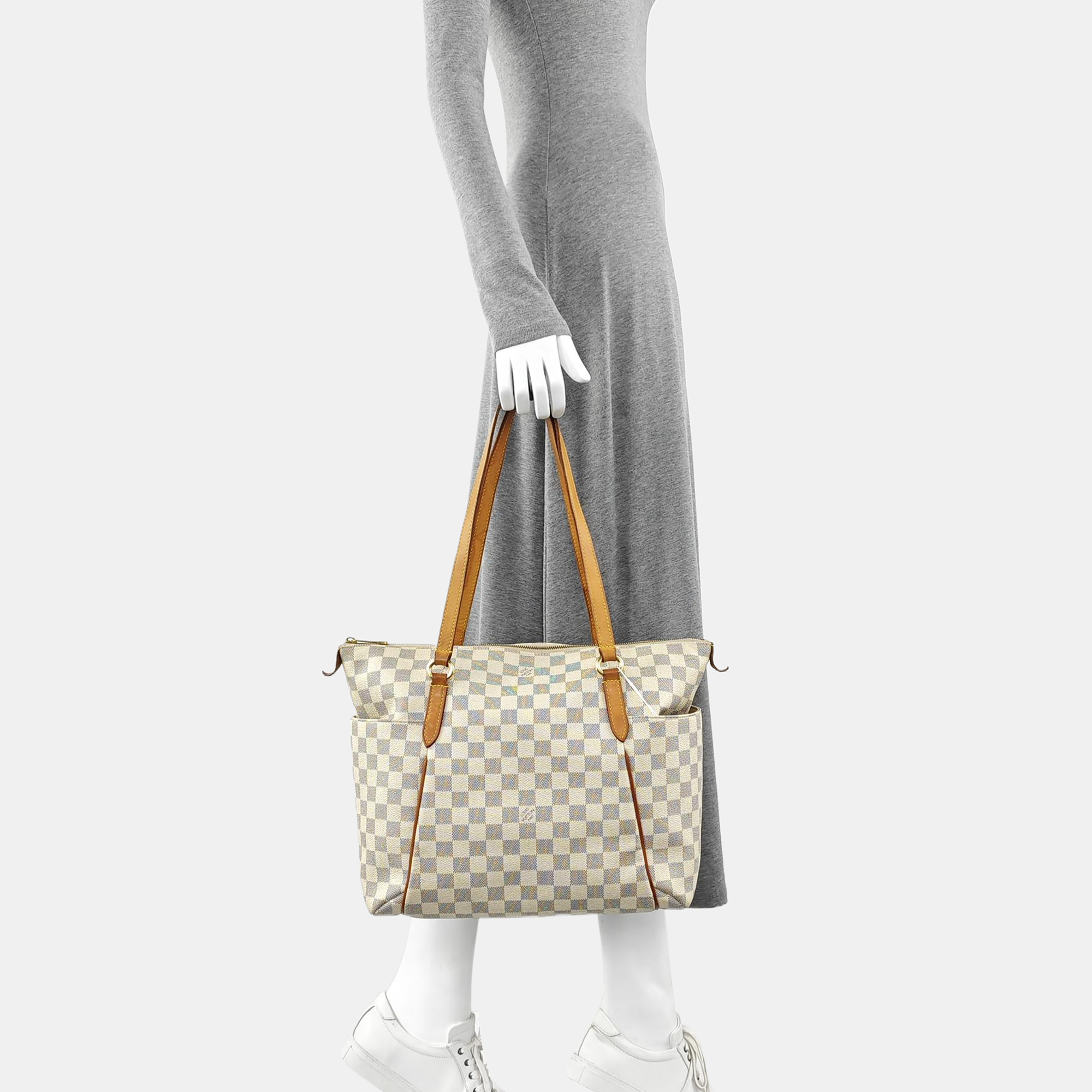 TOTALLY PM Damier Azur Coated Canvas Beige