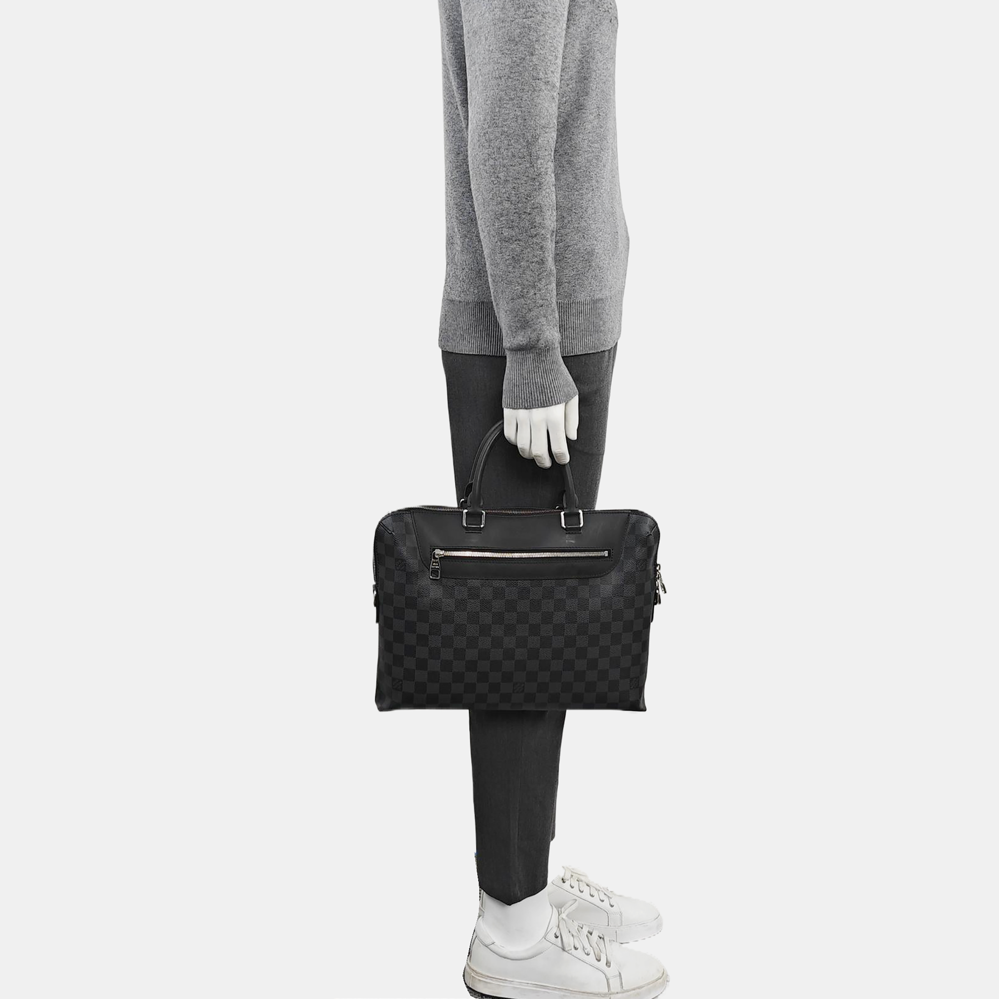PORTE-DOCUMENTS Damier Graphite Coated Canvas Black