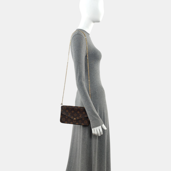 FÉLICIE Monogram Coated Canvas Brown