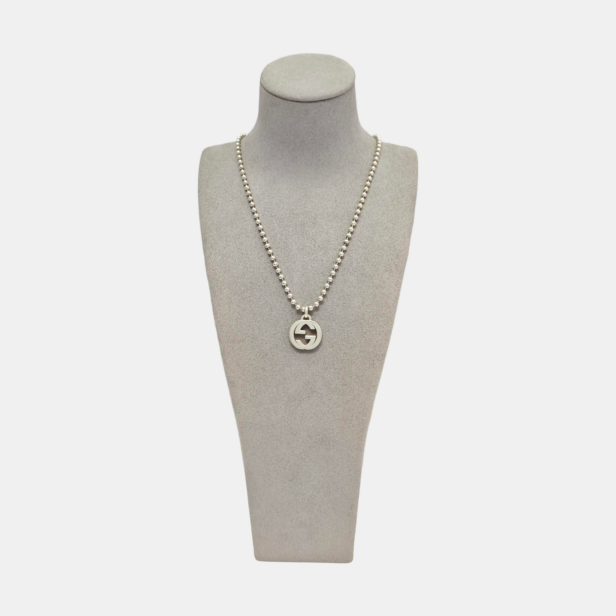 Interlocking G 925 Sterling Silver Necklace