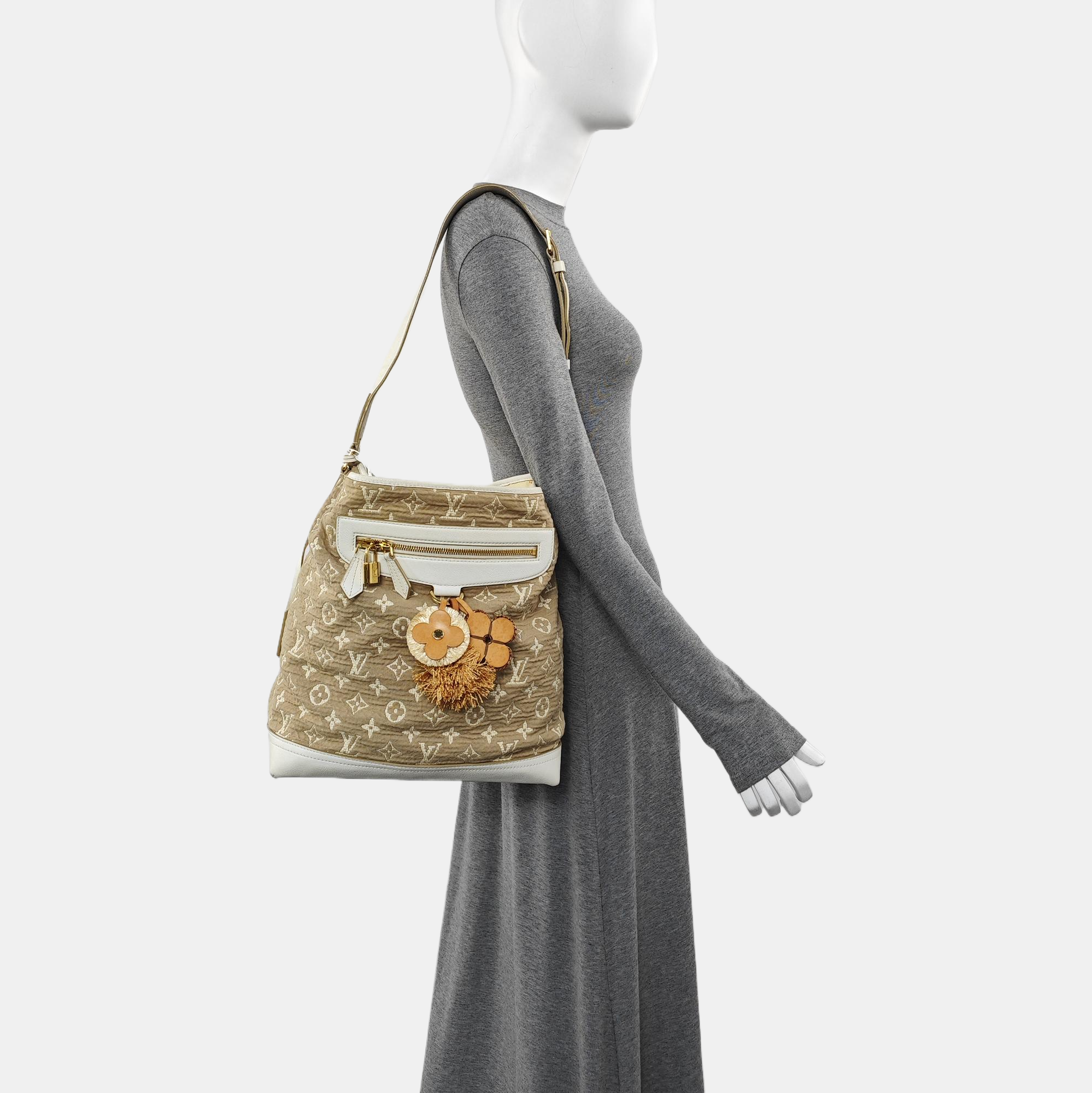 SABBIA BESACE Monogram Canvas Brown