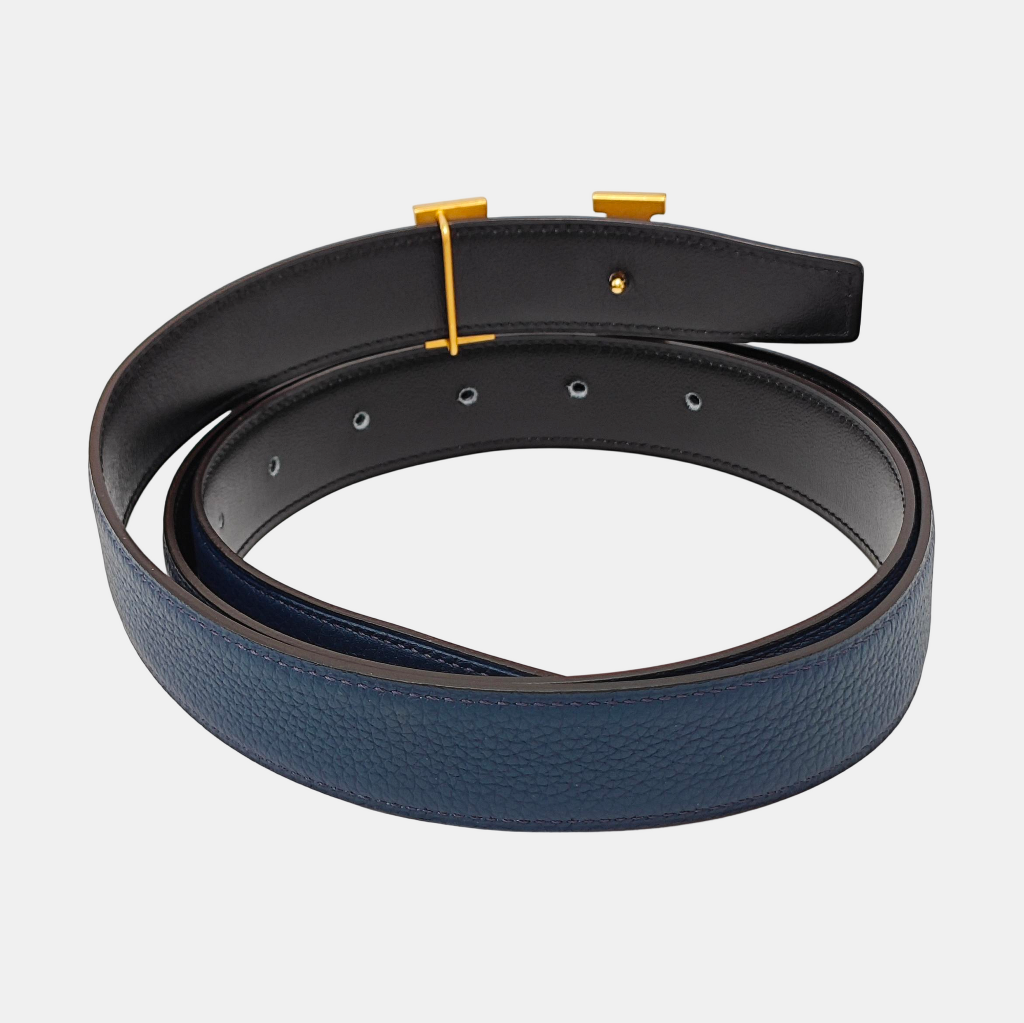Leather Belt Blue