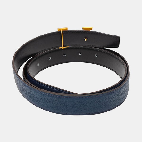 Leather Belt Blue