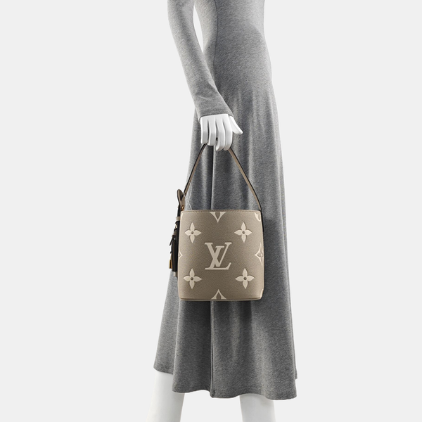 ALL IN BB Monogram Calfskin Gray