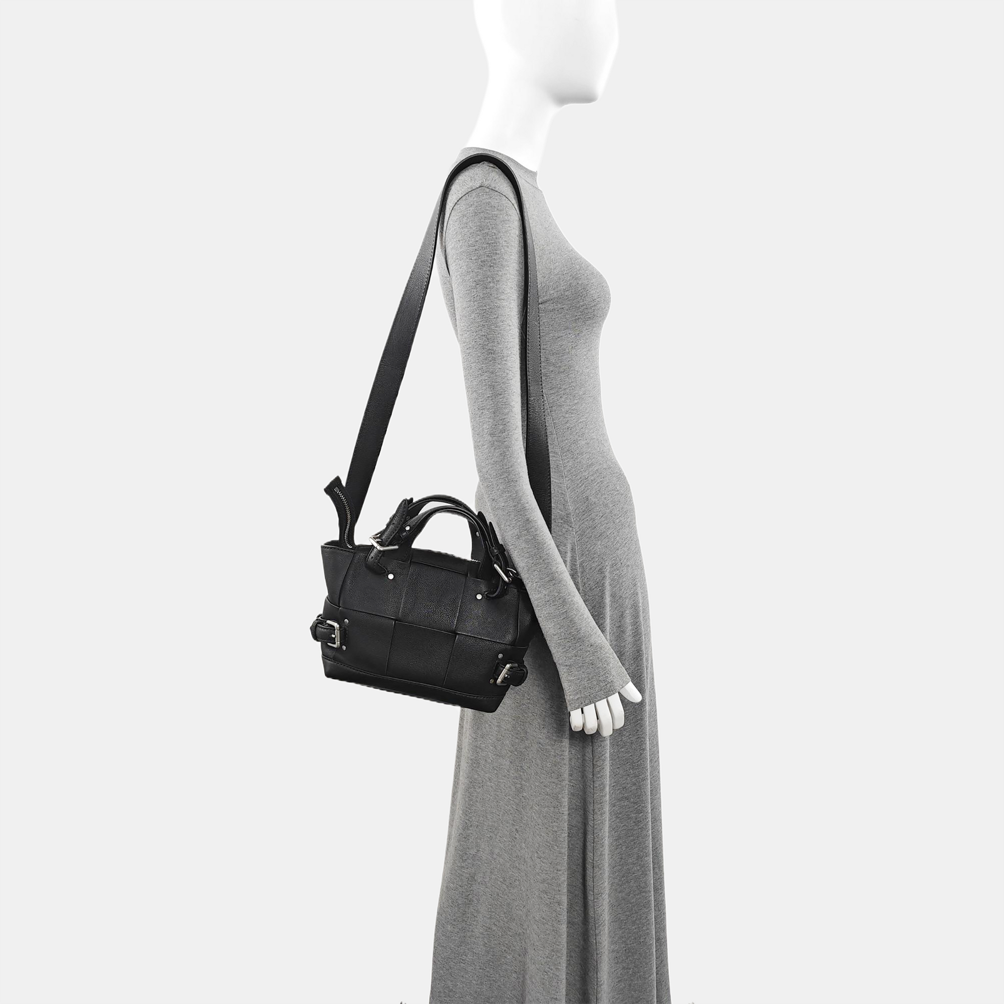 Calfskin Shoulder Bag Black