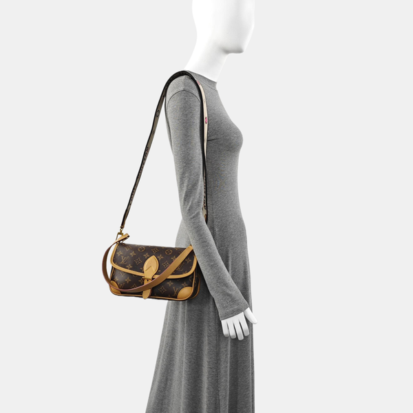 DIANE Monogram Coated Canvas Brown