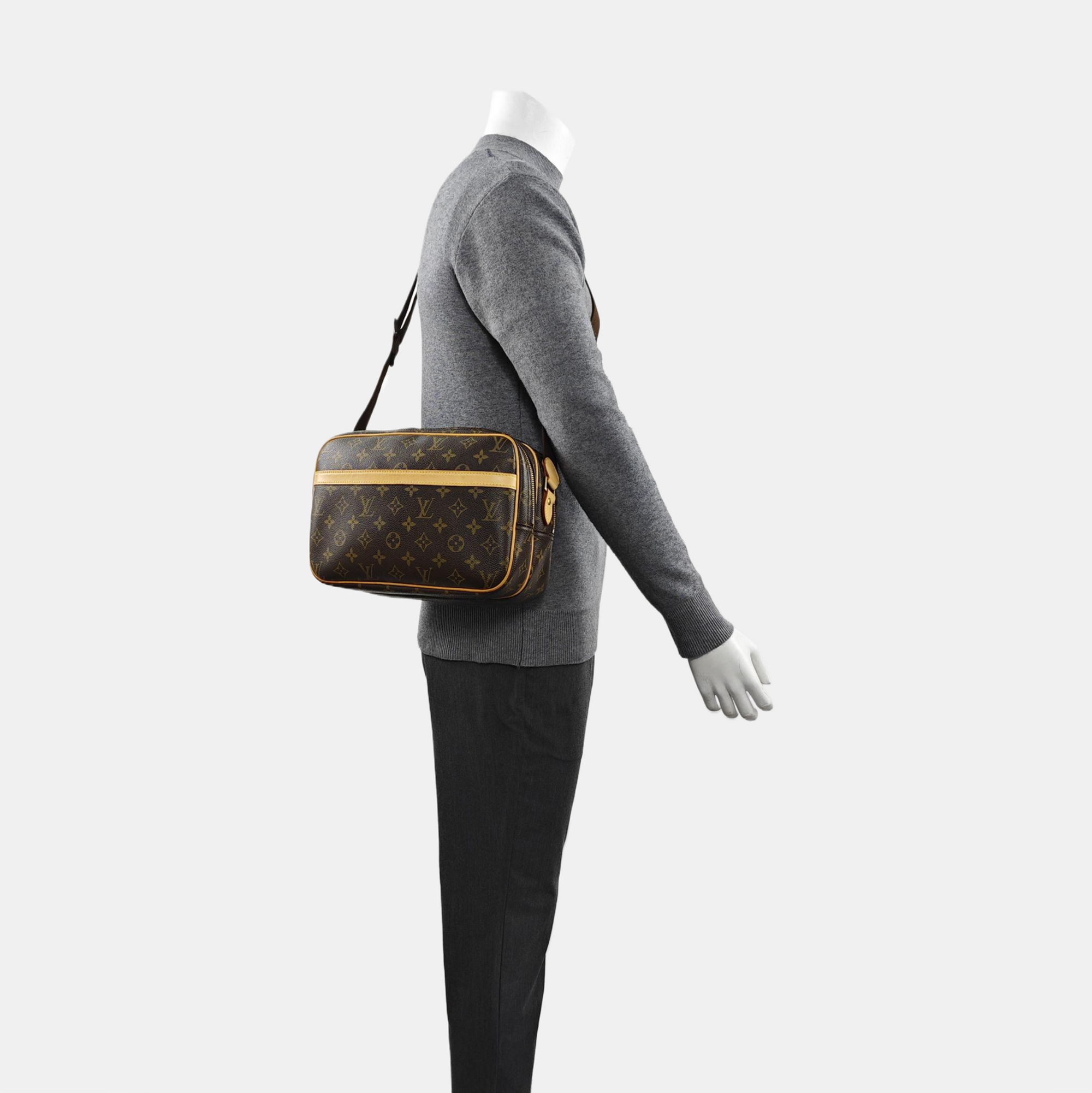 REPORTER PM Monogram Coated Canvas Brown