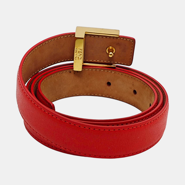 Leather Belt Orange