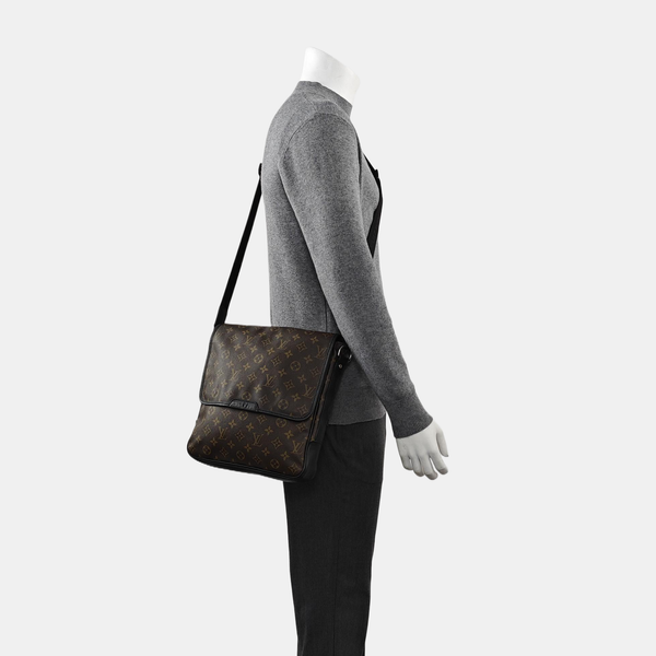 Monogram Coated Canvas Shoulder Bag Brown