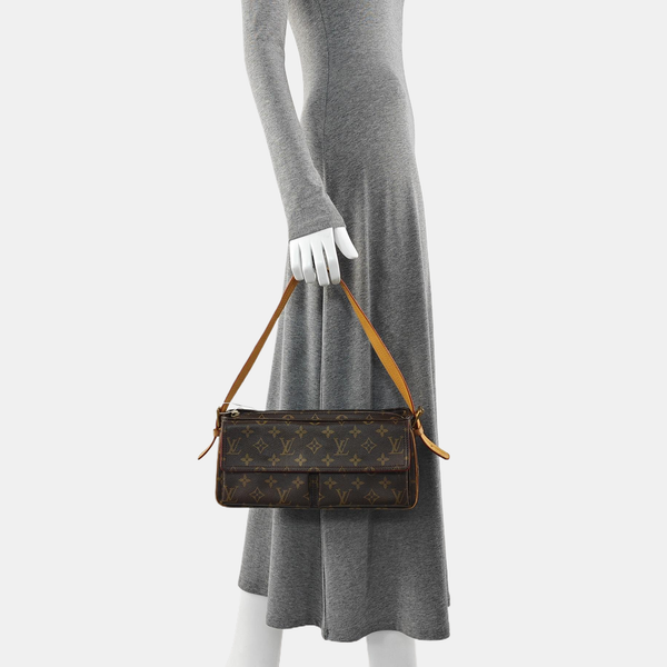 VIVA CITE Monogram Coated Canvas Brown