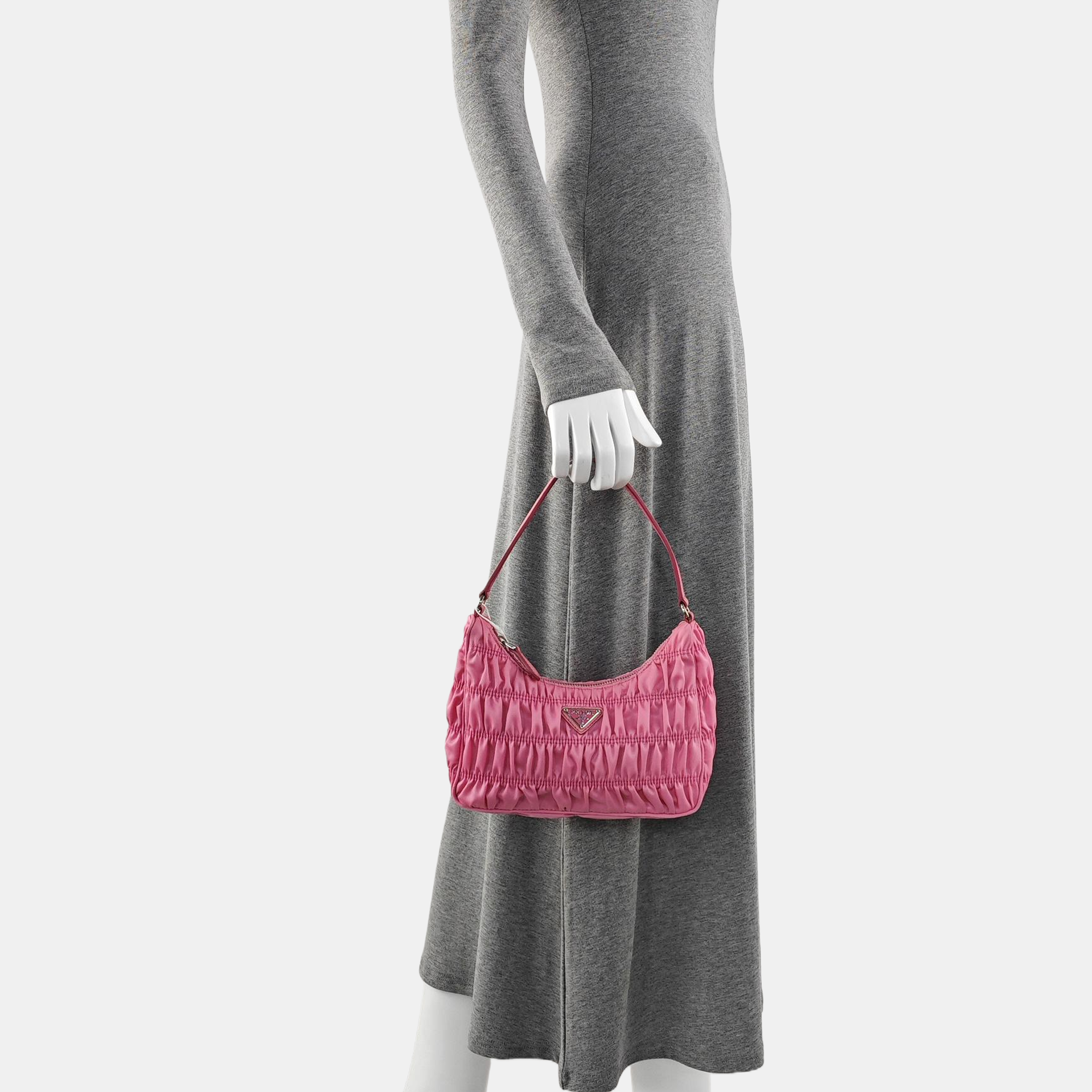 Re-Edition2005 Mini Quilted Nylon Pink