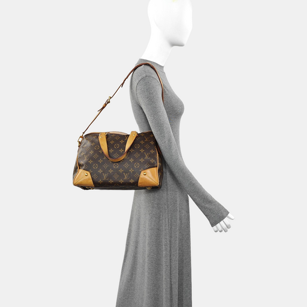 RETIRO NM Monogram Coated Canvas Brown