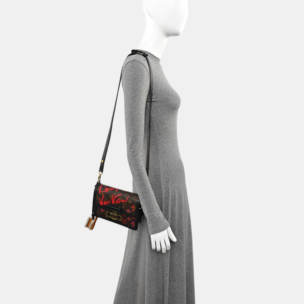DAUPHINE Mini Monogram Coated Canvas Brown