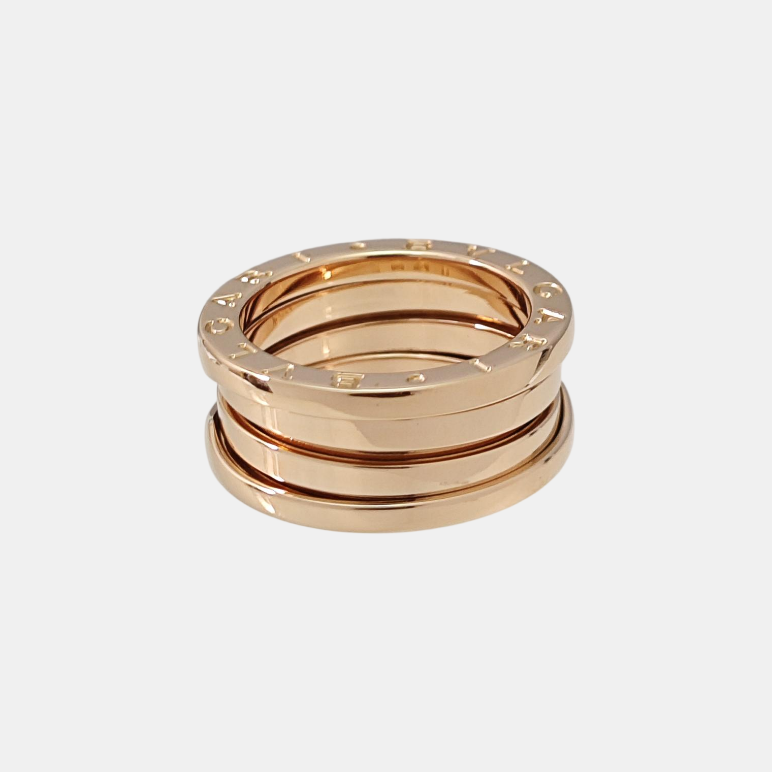 B.ZERO1 18k Rose Gold Ring EU 52