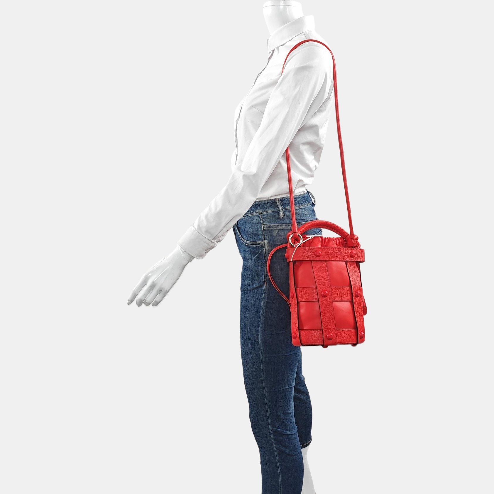 Cage Lambskin Red