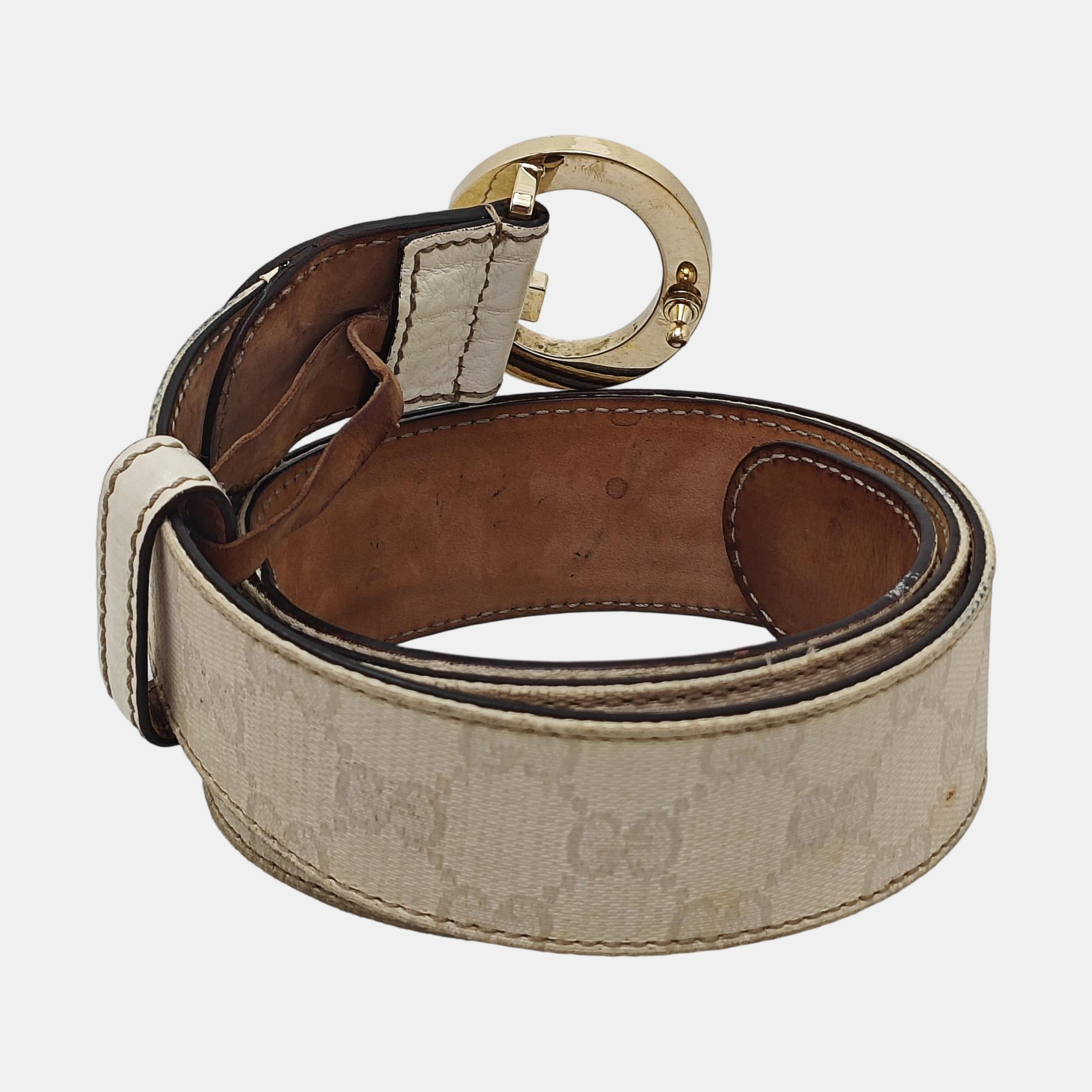 Fabric Belt White