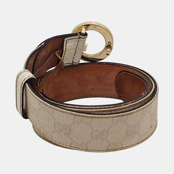 Fabric Belt White