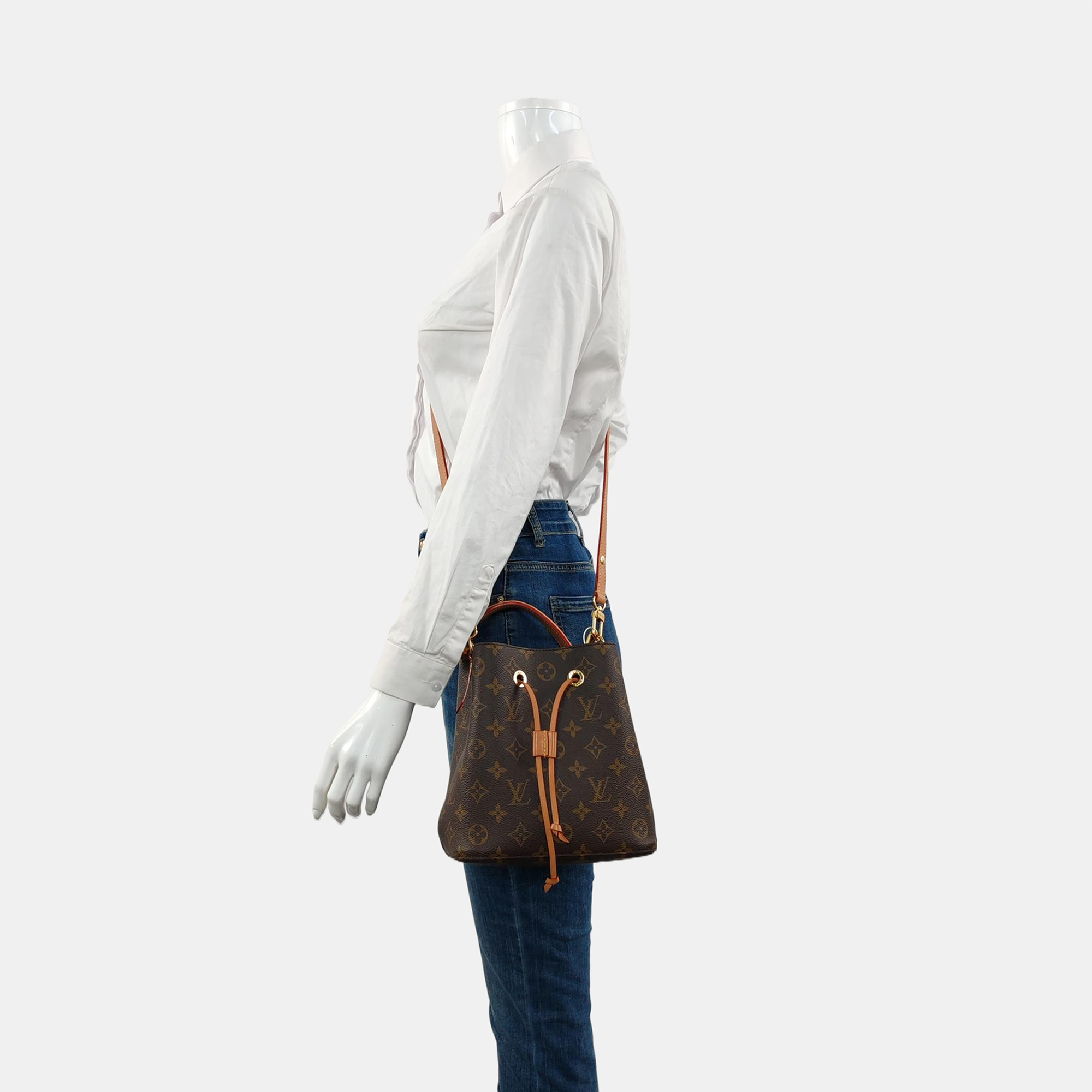 NÉONOÉ BB Monogram Coated Canvas Brown