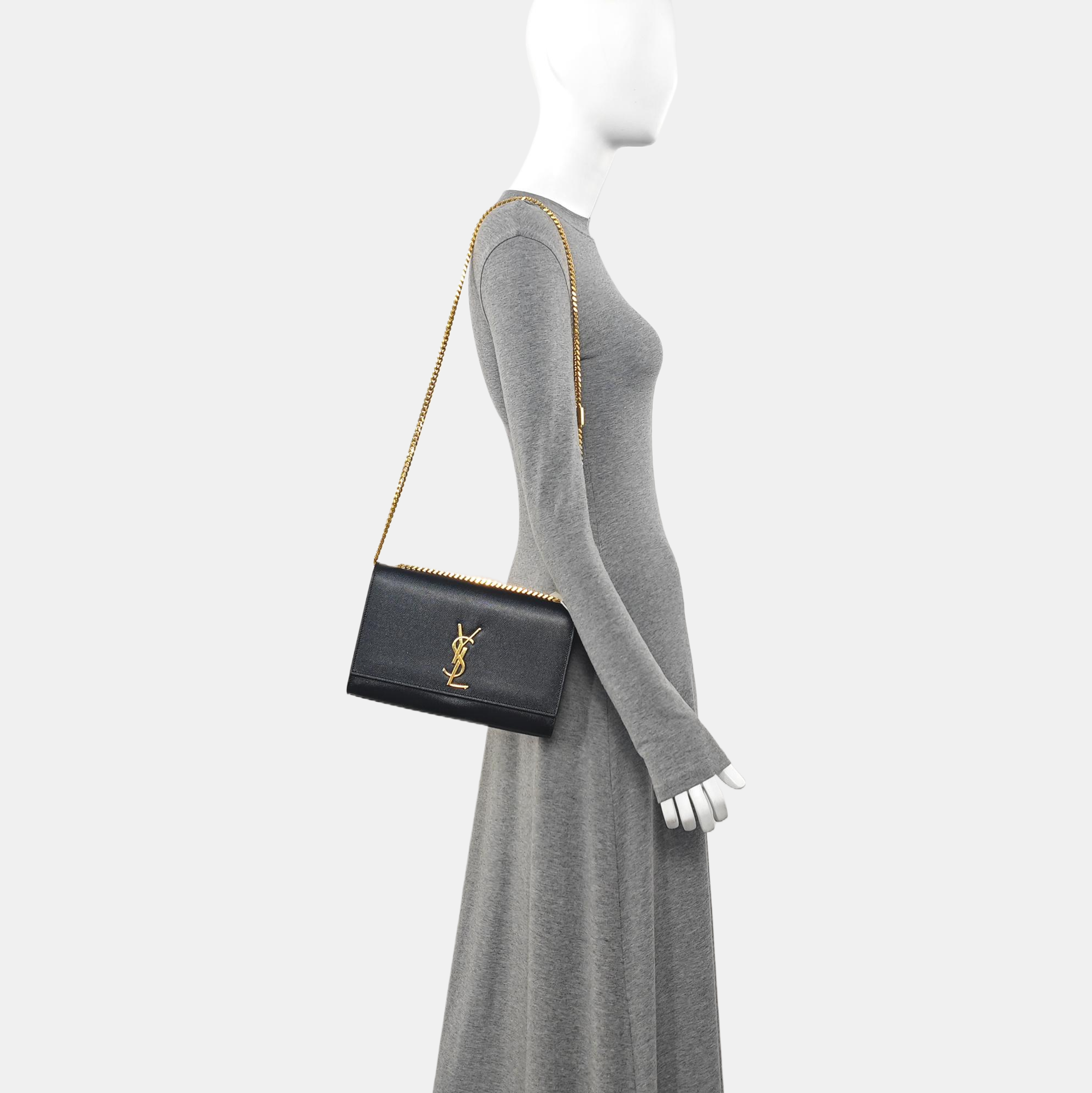 KATE Medium Calfskin Black