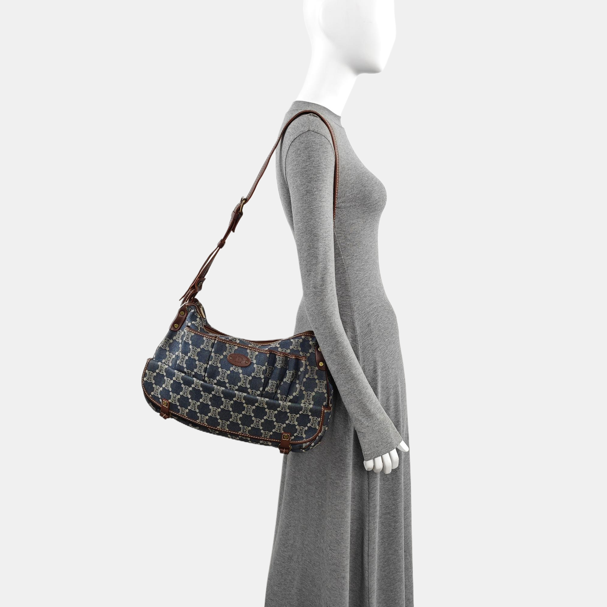 Canvas Shoulder Bag Blue