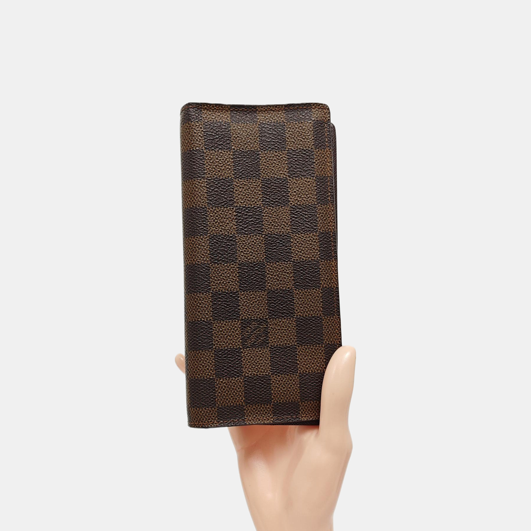 Damier Ebene Coated Canvas Wallet Brown