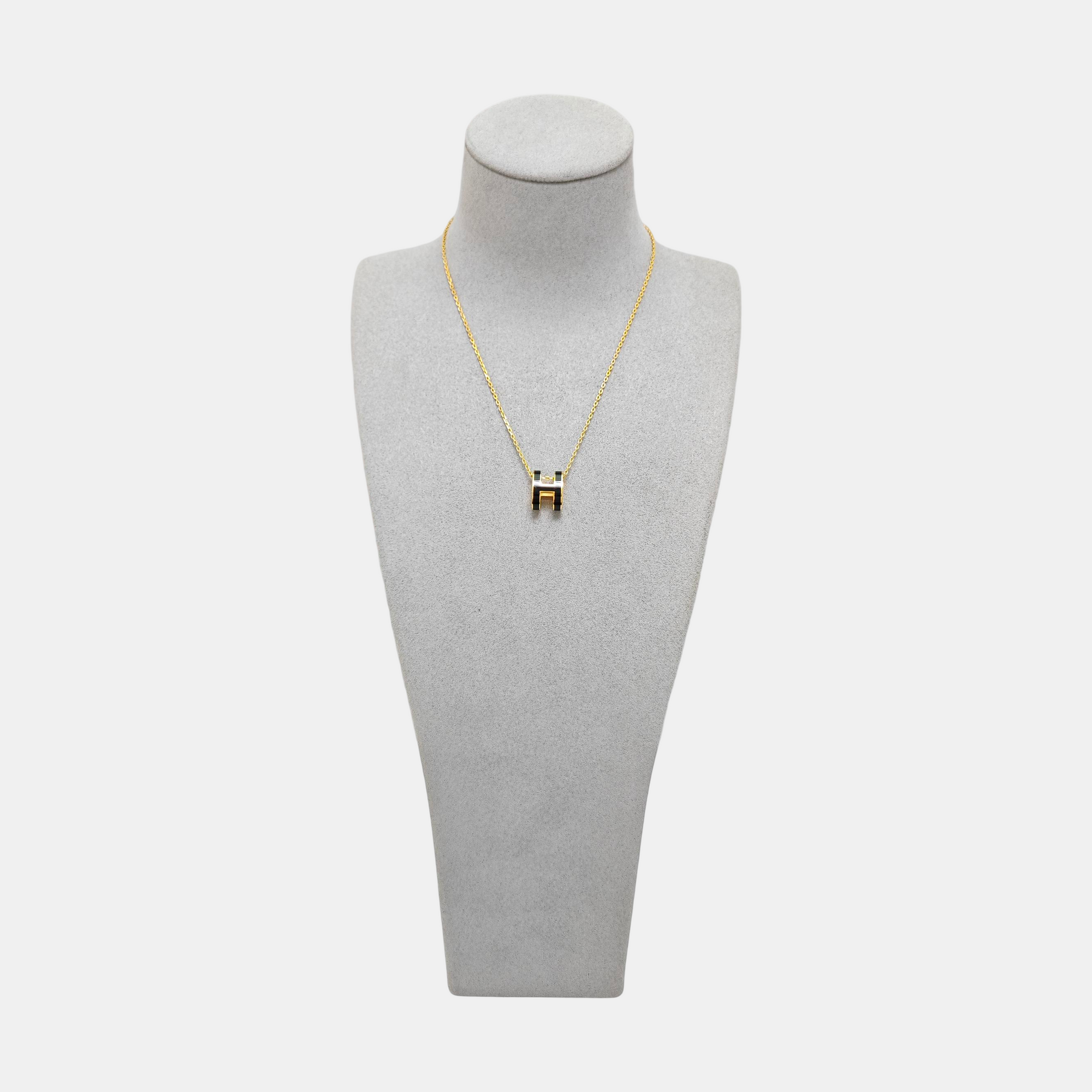 Pop H Metal Gold Necklace