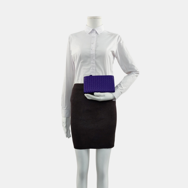 Lambskin Wallet Purple